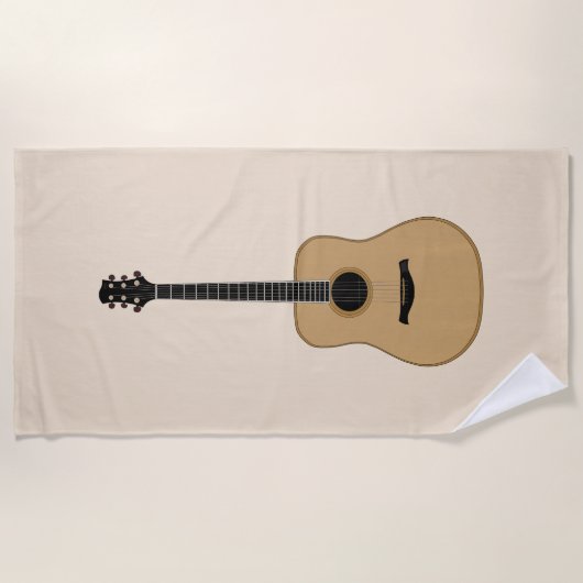 Eine schöne Gitarre Strandtuch (Vorderseite)