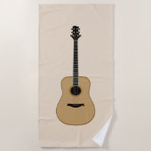 Eine schöne Gitarre Strandtuch (Vorderseite)