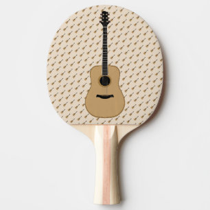 Eine schöne Gitarre Tischtennis Schläger