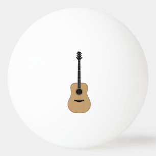 Eine schöne Gitarre Tischtennisball