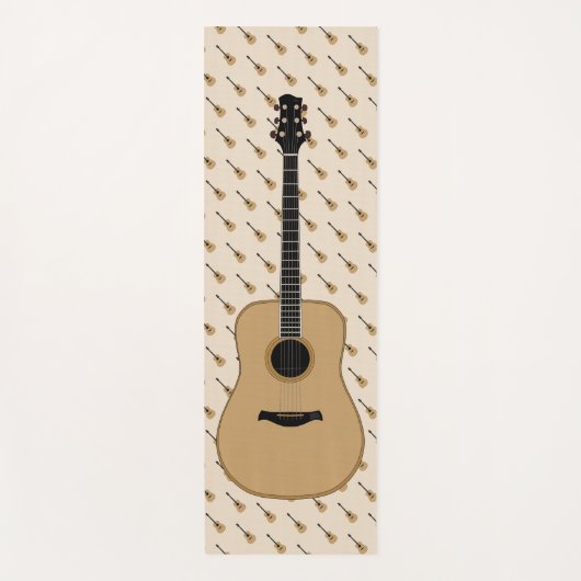 Eine schöne Gitarre Yogamatte (Vorderseite)