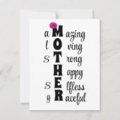 Eine schöne Hommage an die Liebe und Kraft der Mam Mitteilungskarte (Vorderseite)