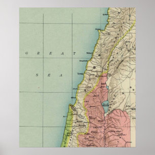 Eine schöne Karte von Israel Poster