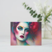 Eine schöne Königin Postkarte (Stehend Vorderseite)