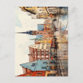 Eine schöne künstlerische Sicht auf Deutschlands i Postkarte (Vorderseite)