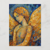 Eine schöne Lady Angel Postkarte (Vorderseite)