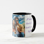 eine schöne Mischung aus zwei Herzen Tasse (VorderseiteRechts)