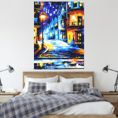 Eine schöne Nacht Leinwanddruck (Insitu (Schlafzimmer))