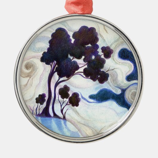 Eine schöne Nacht Ornament Aus Metall (Vorne)