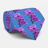 Eine schöne Orchideen-Krawatte! Krawatte (Gerollt)