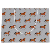 Eine schöne Pferdebeutel Große Geschenktüte (Vorderseite)