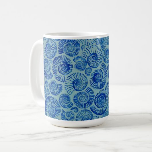 Eine schöne Philip Jacobs Fabric Ammonite Tasse (Vorderseite Links)