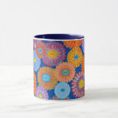 Eine schöne Philip Jacobs Fabric Blue Padma Tasse (Zentrum)