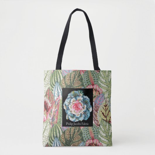 Eine schöne Philip Jacobs Fabric Coleus Tote Tasch Tasche (Vorderseite)