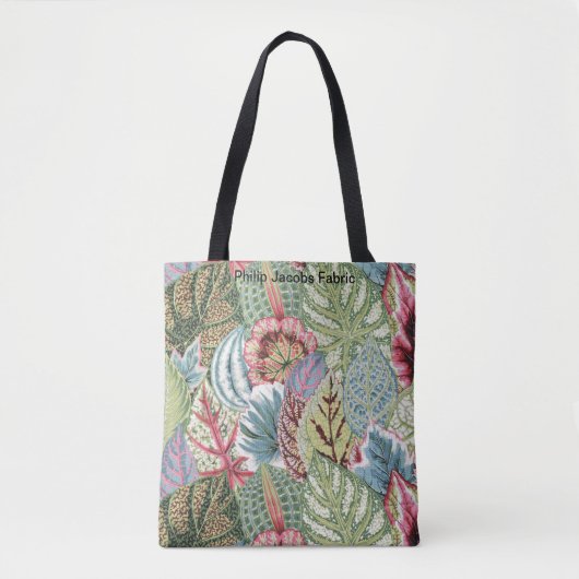 Eine schöne Philip Jacobs Fabric Coleus Tote Tasch Tasche (Vorderseite)