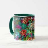 Eine schöne Philip Jacobs Rose und Hydrangea Tasse (Vorderseite Links)