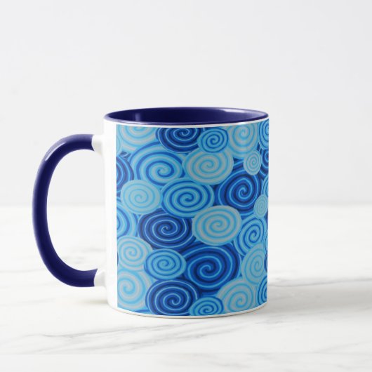 Eine schöne Philip Jacobs Stoff Spiral Tasse (Links)