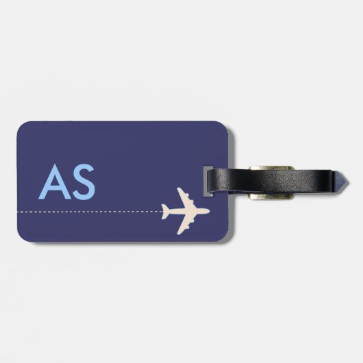 eine schöne Reise Gepäckanhänger (Rückseite horizontal)