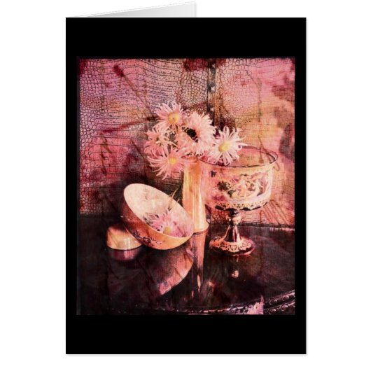 Eine schöne rosa Blumen-Collage (Vorne)
