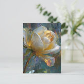 Eine schöne Rose Postkarte (Stehend Vorderseite)