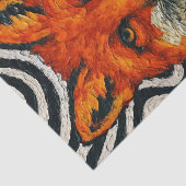 Eine schöne rote Fuchs-Decoupage Seidenpapier (Ausschnitt)