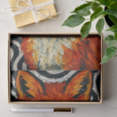 Eine schöne rote Fuchs-Decoupage Seidenpapier (Geschenk)