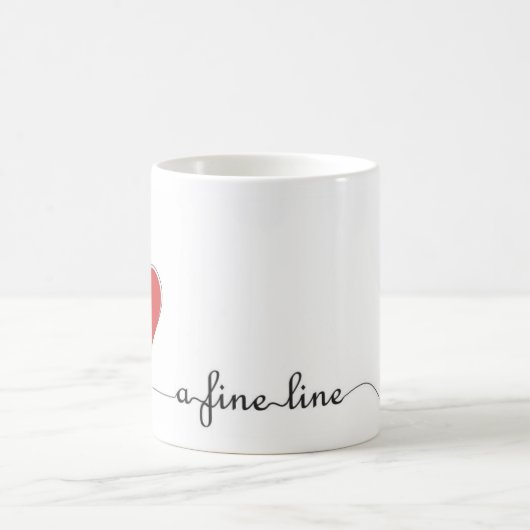 Eine schöne rote Linie Kaffeetasse (Mittel)