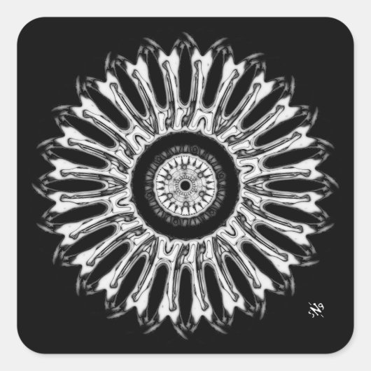 Eine schöne runde Sache v1 Quadratischer Aufkleber (Vorderseite)