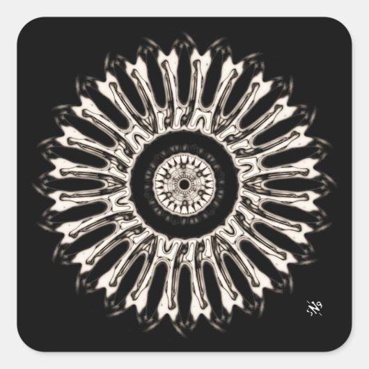 Eine schöne runde Sache v2 Quadratischer Aufkleber (Vorderseite)