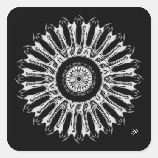 Eine schöne runde Sache v4 Quadratischer Aufkleber (Vorderseite)