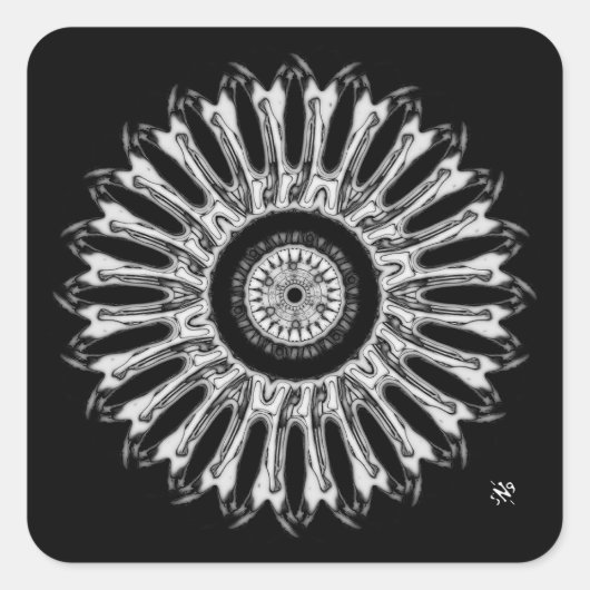 Eine schöne runde Sache v4a Quadratischer Aufkleber (Vorderseite)