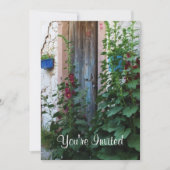 Eine schöne, rustikale, alte blaue Tür in CRETE, G Einladung (Vorderseite)