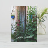 Eine schöne, rustikale, alte blaue Tür in CRETE, G Einladung (Stehend Vorderseite)