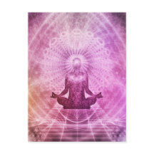 Eine schöne spirituelle Erwachung der Postkarte