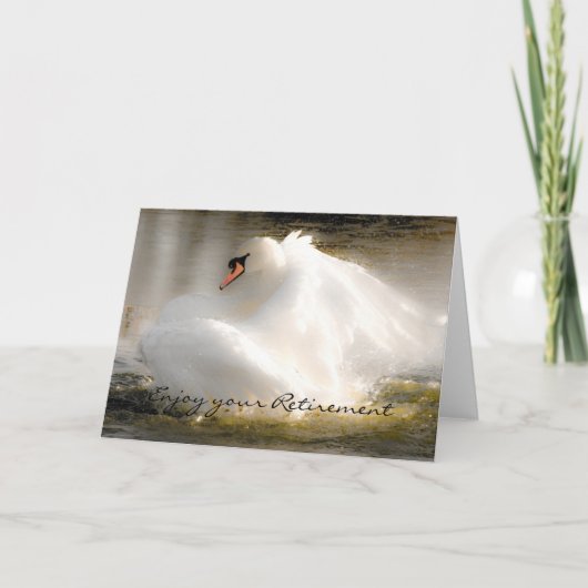 Eine schöne Swan-Karte Karte (Vorderseite)