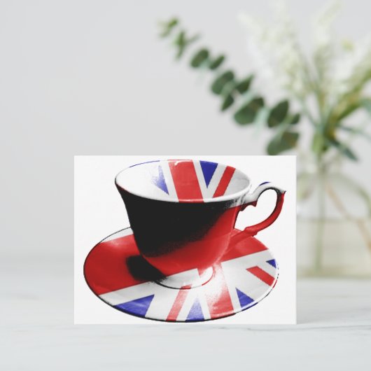 Eine schöne Tasse englischen Tees Postkarte (Stehend Vorderseite)