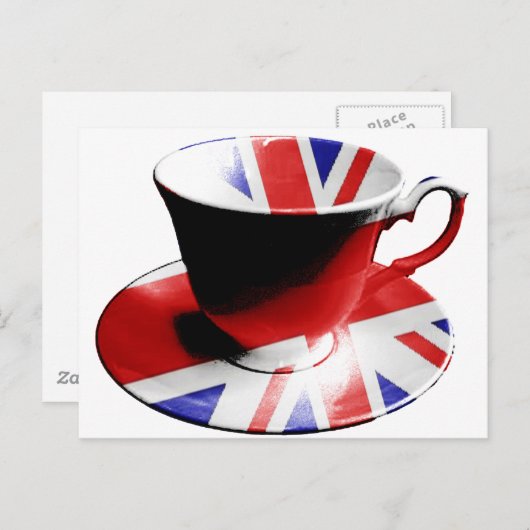 Eine schöne Tasse englischen Tees Postkarte (Vorne/Hinten)