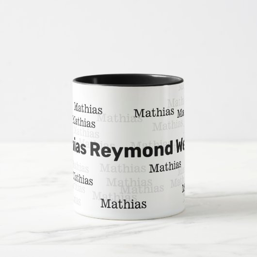 eine schöne Tasse mit eigenem Namen entwerfen (Zentrum)