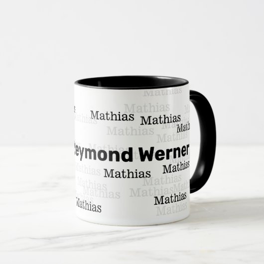 eine schöne Tasse mit eigenem Namen entwerfen (VorderseiteRechts)
