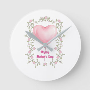 Eine schöne Uhr in Pastellrosa zum Muttertag