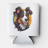 Eine schöne und gemütliche Border Collie Dosenkühler (Vorderseite)