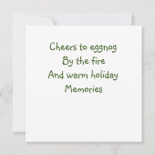 Eine schöne Weihnachtskarte (Rückseite)