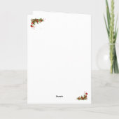 Eine schöne Weihnachtskarte Feiertagskarte (Rückseite)