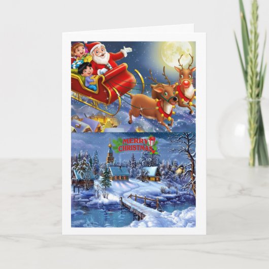 Eine schöne Weihnachtskarte Feiertagskarte (Vorderseite)