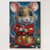 Eine schöne Weihnachtsmaus Puzzle (Vertikal)