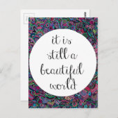 Eine schöne Welt Postkarte (Vorne/Hinten)