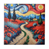 Eine schöne Wiese Fliese (Vorderseite)