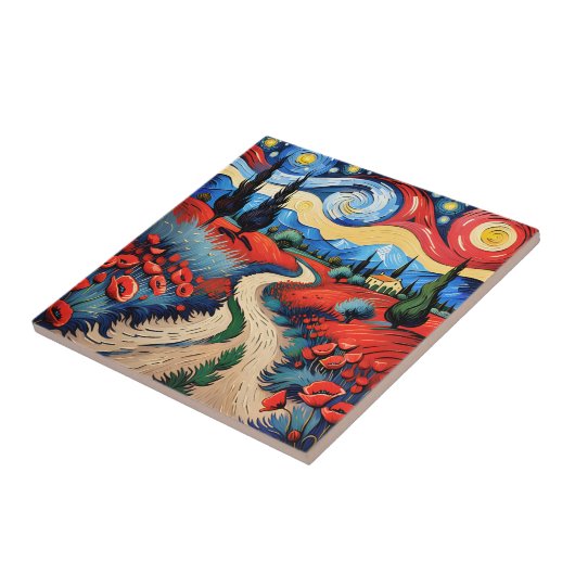 Eine schöne Wiese Fliese (Seite)