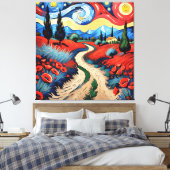 Eine schöne Wiese Leinwanddruck (Insitu (Schlafzimmer))