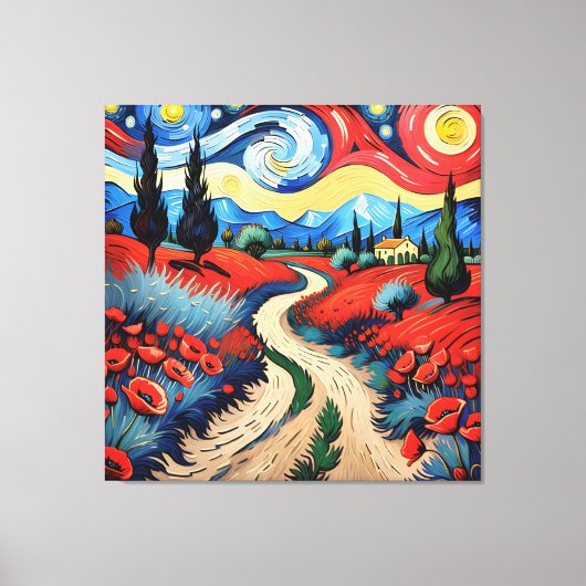 Eine schöne Wiese Leinwanddruck (Vorderseite)